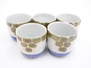 大正期　伊万里焼　猪口5客